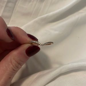 Pandora Shine chevron ring makers mark 925 ALE